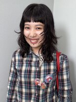 ビファインクーアヴェダ(Be fine coo AVEDA)&nbsp;くせ毛いかし　パーマ風レイヤーカット　オン眉/