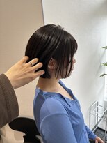 ジーナ 吉塚(Zina)&nbsp;ダークグレージュ×ショートボブ【福田】吉塚美容室 髪質改善