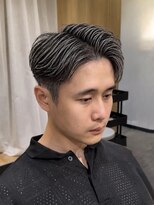 ノラ ギンザ(NORA GINZA)&nbsp;アップバングショートセンターパートツーブロックハイライト30代