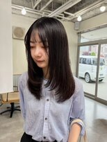 ルトワフクロマチ(Lutowa Fukuromachi) ダークパープル/ナチュラルショート/ミルクブラウン/夏/広島袋町