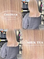 チュダック(ChuDuck)&nbsp;【ミルクティー】ケアブリーチ/完全個室/ダブルカラー/福岡/今泉