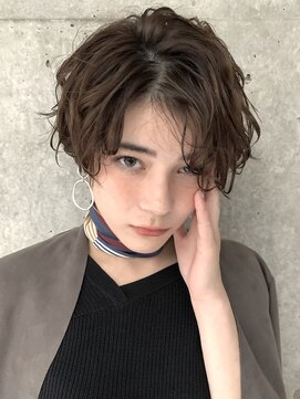 ハンサムショートパーマ L メルバイピュール Mer By Puur のヘアカタログ ホットペッパービューティー