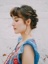 アラワラブルー(arrawarra blue)&nbsp;大人可愛いルーズな巻き髪アップ/20代/30代/40代/50代/南町/倉敷