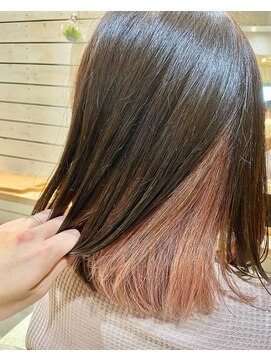 プレイフル(PLAYFUL) インナーカラー淡いピンク