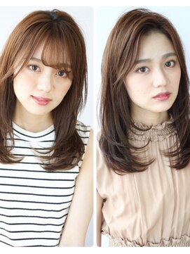 アフロート ルヴア(AFLOAT RUVUA) 2Way前髪★【大人&可愛く】×小顔レイヤーカット【京佳】