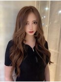 プルシールエクステ/ダイヤモンド毛質/ブラウンベージュ