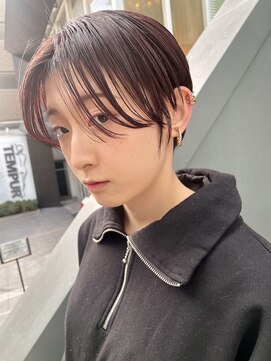 ヌード(NUDE) 「NUDE」#美シルエット10代20代30代ショコラピンク束感ショート