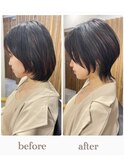 お客様before&after11髪質改善/ショート/ボブ【岡本/芦屋】