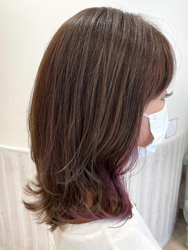 ネオリーブソラ 相模大野店(Neolive sola) 白髪ぼかし/インナーカラー/ピンクパープル