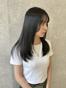 アース 三軒茶屋店(HAIR&MAKE EARTH) レイヤーカット/黒髪/小顔カット/レディース