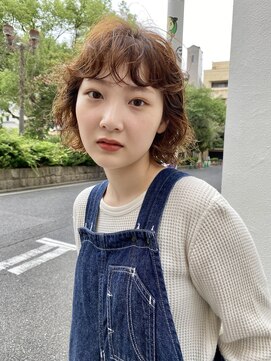 レター(LETTER) ボブパーマ/ベージュカラー/透明感カラー