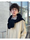 メンズニュアンスパーマ マッシュ アンニュイ