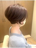 40代、ちょっとアシメなショート！