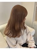 5279グレーベージュシルキーベージュ艶髪オンブレレイヤーロング