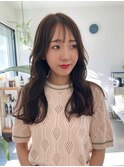 韓国ヘア☆シースルーバングでロング