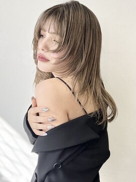 ココ 原宿(KOKO) 似合わせカットミディアムレイヤーカットダークアッシュ