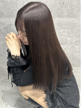 ルイス(L'wis) ブリーチなしグレージュカラー学割U24ケアブリーチ10代20代渋谷