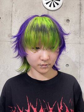 インク 渋谷(INK.) 初号機カラー シャギーカット