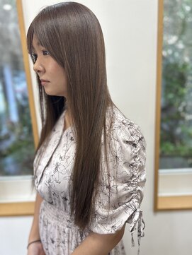 ロビンソン(Robinson) ロングレイヤー/ミルクティーブラウン