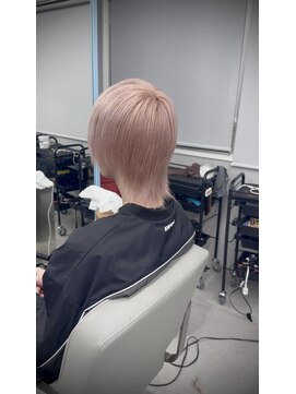 ポプルス(popls) メンズウルフ/中性ウルフ/ミルクティーベージュ/ピンクベージュ