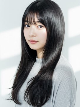 ソードリーフ ヘアーアンドスパ 鶴見店(swordlief hair&spa) 黒髪ロング×高濃度水素ストレートで圧倒的艶髪