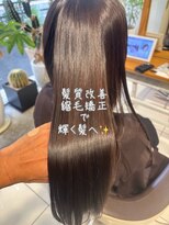 アース 武蔵境店(HAIR & MAKE EARTH) ダメージを恐れず叶える、しなやかな艶ストレート。