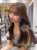 コート 表参道(Cote)&nbsp;レイヤーロング/韓国レイヤー ショコラブラウンオリーブベージュ