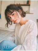 A BY WHO江坂/大人ニュアンスボブ/透明感カラー