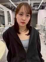 ハニー 町田(HONEY)&nbsp;ミディアムレイヤー/ハッシュカット/シャギー/ヘーゼルブラウン2