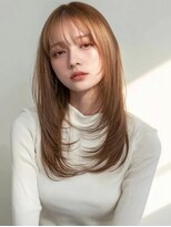 アージュ 久留米ゆめタウン店 ハイトーンカラー ベージュ レイヤーカット 20代 ブリーチ
