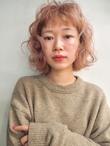 ディッセンバー 神宮前(December)&nbsp;ホワイトピンクベージュ／ボブ