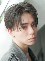 カライング(ing) スーツ短髪ツーブロック束感モテる黒髪シークレットパーマ流行