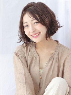 ヘアリゾート ラグーン(hair+resort lagoon) 【lagoon阿部春菜】くせ毛風ゆるパーマ×フレンチボブ