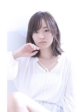 エムスラッシュ たまプラーザ(M.SLASH) ■上品ソフトミディアム外ハネミディM.SLASHたまプラーザ55-3★