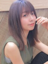 アグ ヘアー ルキナ 南越谷店(Agu hair lucina) 《Agu hair》軽めに仕上がる外ハネストレートミディ