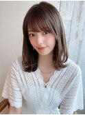 【AFLOAT 井上晃輔】ミディアムレイヤー フリンジウェーブ 前髪
