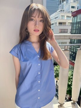 ノク(nok) フレンチベージュレイヤー_マロンベージュニュアンスカラー