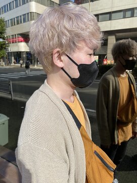 エイト 横浜店(EIGHT) ショートマッシュ×ホワイトベージュ