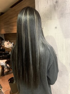 ラフ 難波店(LAFF) #黒髪#ボブルフ#ネビージュ#小顔#ワンレン