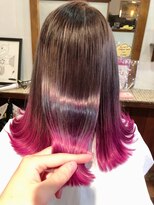 ヘアサルーンフラミンゴ(Hair saloon FLAMINGO) Wカラーピンクグラデーション