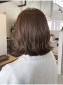 ブラウンベージュ×外ハネボブ