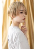 ハイトーンカラー小顔ショートマッシュボブTb上尾10代20代30代