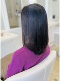 【つくば】艶髪オーガニックカラー×ミディアムヘア30代40代50代