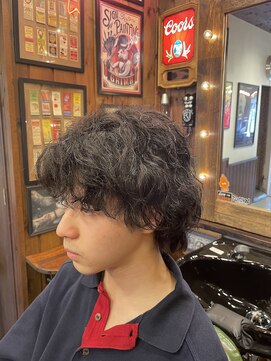 ヘアーデザイン スワロー(hair design Swallow) メンズ　スパイラルパーマ