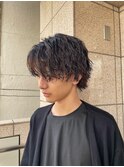 波巻きパーマ/メンズカット/メンズパーマ/波巻きウルフ