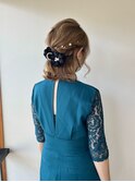 大人ハーフアップ