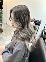 ブレンド 渋谷(BLend)&nbsp;ハイライトカラーマチルダボブインナーグレージュ前髪