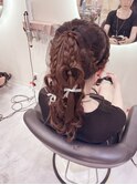 ハートポニーテール/梅田ヘアセット
