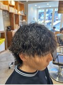名古屋天白区梅ヶ丘30~50代メンズツイストスパイラルパーマ