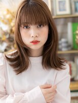 カバーヘア ブリス 北浦和(COVER HAIR bliss)&nbsp;外ハネレイヤーミディアム韓国風アースカラー北浦和20代30代40代